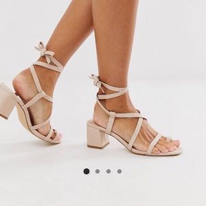 ASOS Toe Loop Strappy Heeled Sandals